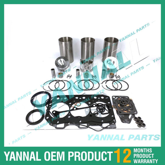 3TNE82 Overhaul and Rebuild Kit with Complete Gaskets for Yanmar Diesel Engines