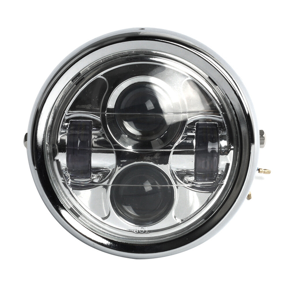 Motorcycle Motorbike 6.5Headlight Headlamp Round Front Light w/Bracke Universal