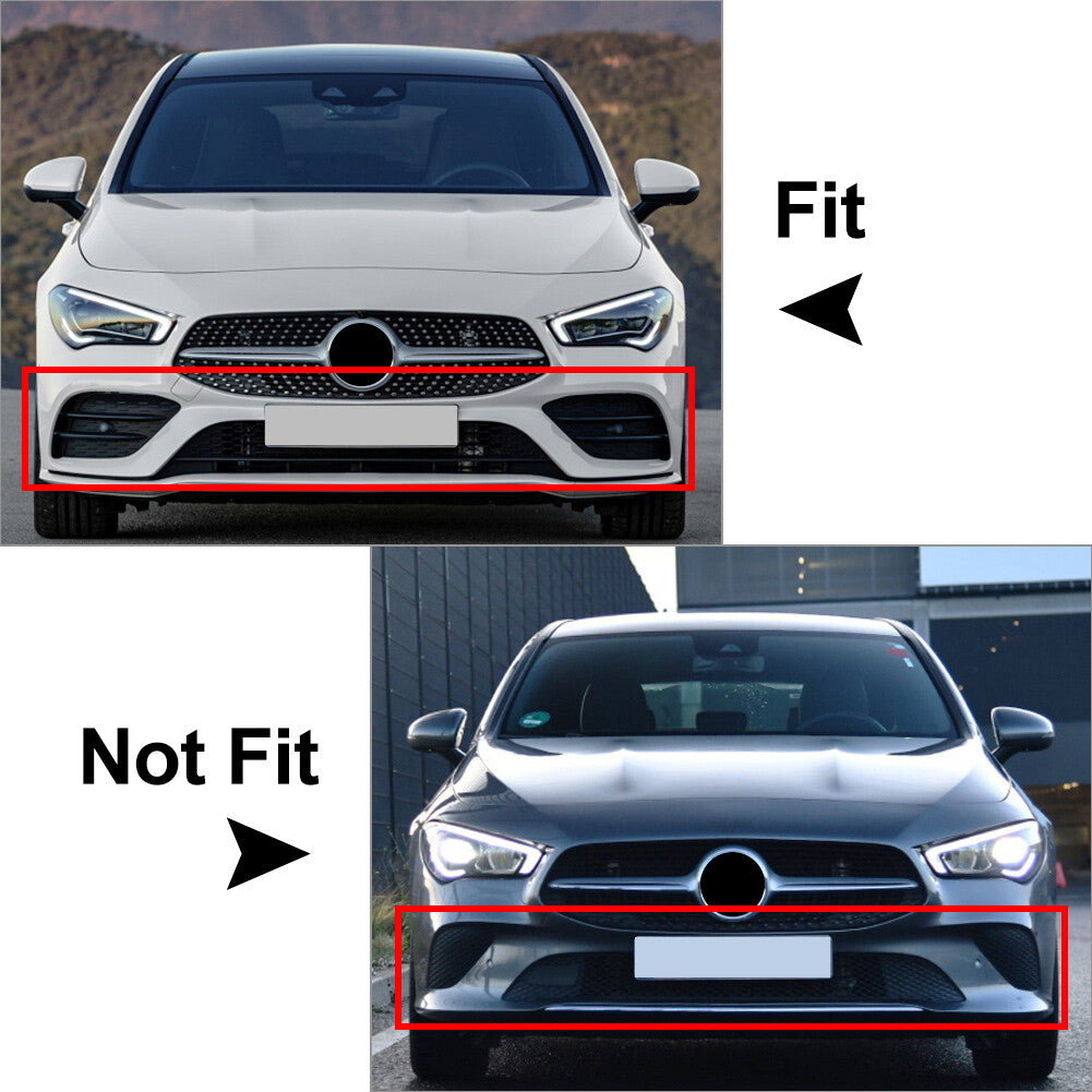 2x Carbon Look Front wheel Bumper Vent Hood Fender for Mercedes-Benz CLA C118