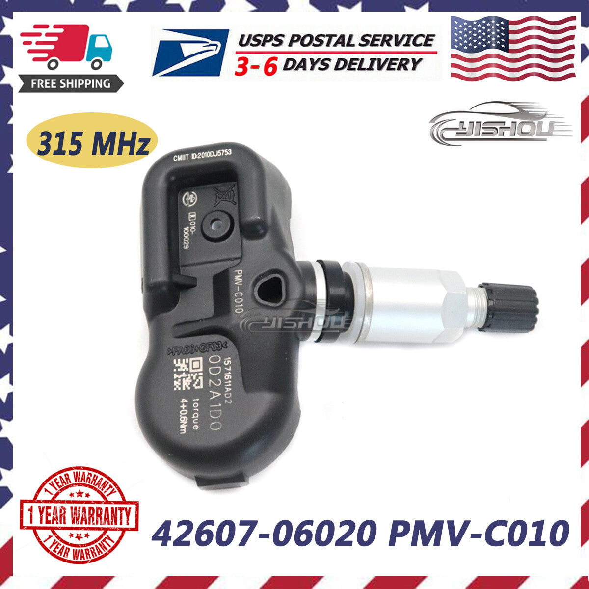42607-06020 PMV-C010 TPMS TIRE PRESSURE SENSOR for Toyota for Corolla for Lexus for Scion
