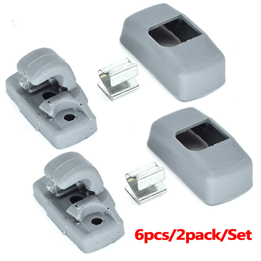 2x holder sun visor grey for VW van T4, T5 Beetle for Bora Caddy Eos for Golf