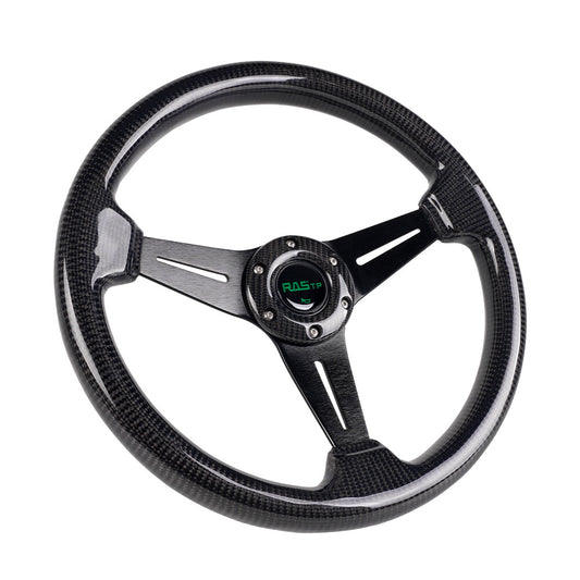 14INCH 350mm Carbon Fiber Steering Wheel 6 Bolts Universal For JDM Racing