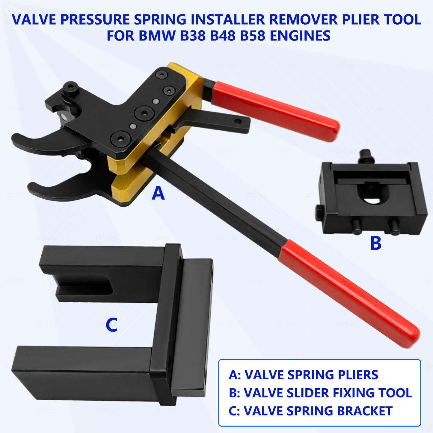 Valve Pressure Spring Installer Remover Plier Tool for BMW B38 B48 B58 Engines