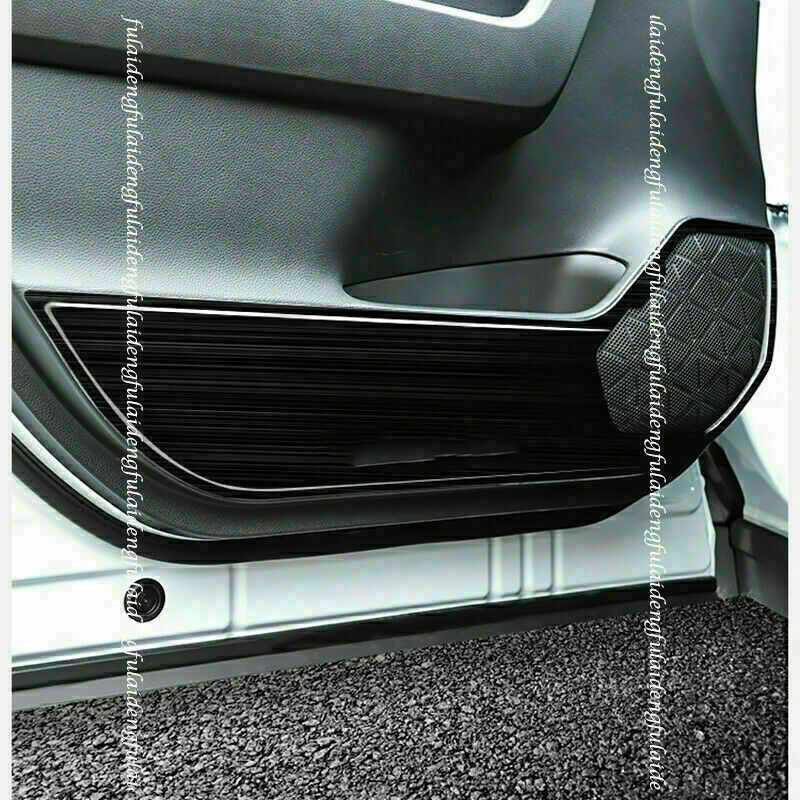 for Toyota RAV4 2019-2024 Black Inner Side Door Anti-Kick Panel Guard Cover Trim