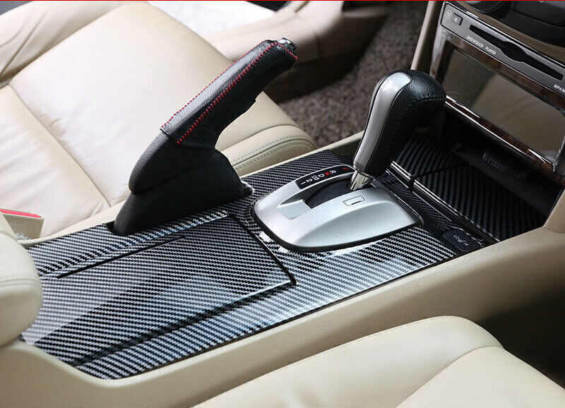 for Honda Accord Crosstour 2008-2012 Carbon Middle Console Gear Shift Panel Trim