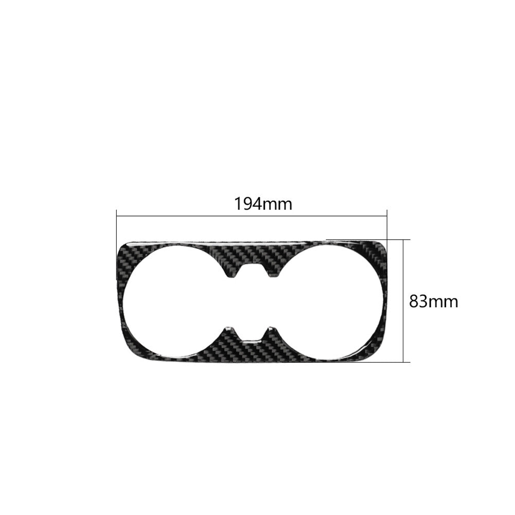 for Audi Q7 2016-2019 Carbon Fiber Water Cup Holder Panel Cover Trim Sticker