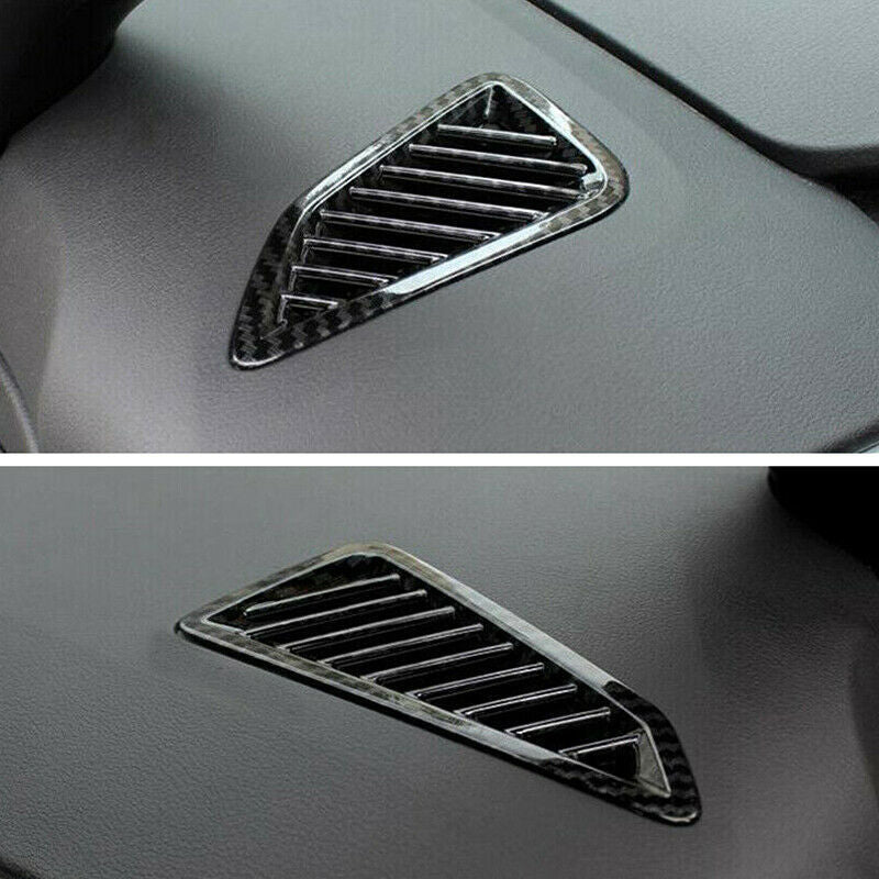 for Toyota for Corolla 20-23 Carbon Fiber Dashboard AC L&R Air Outlet Vent Trim
