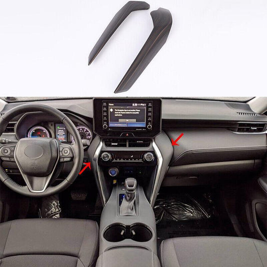for Toyota Venza 2021-2022 Dark Wood Grain Gear Shift Both Side Panel Cover 2pcs