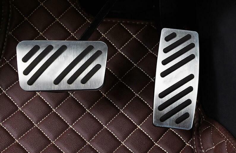 for Cadillac XT5 2017-24 Silver Aluminum Brake  Gas Pedal Accelerator Pad Cover