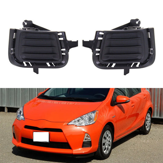 2pcs Front Fog Light Cover For 2012-2014 for Toyota Prius C 8148152440 8148252370