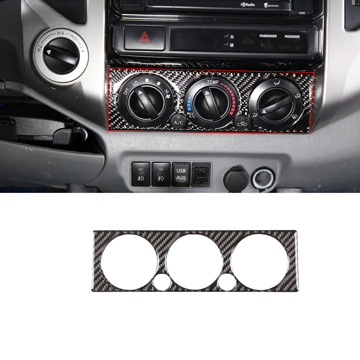 ABS carbon fiber steering wheel button panel cover trim for Mercedes-Benz E-Class (2009-13)