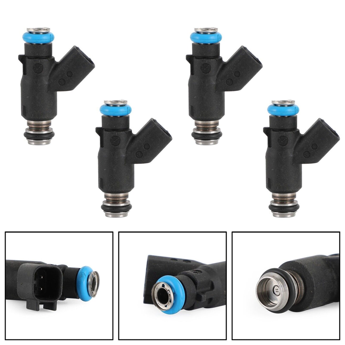 4 Fuel Injectors 96487553 Fit for Chevrolet Aveo Aveo5 06-08 for Pontiac Wave Wave5