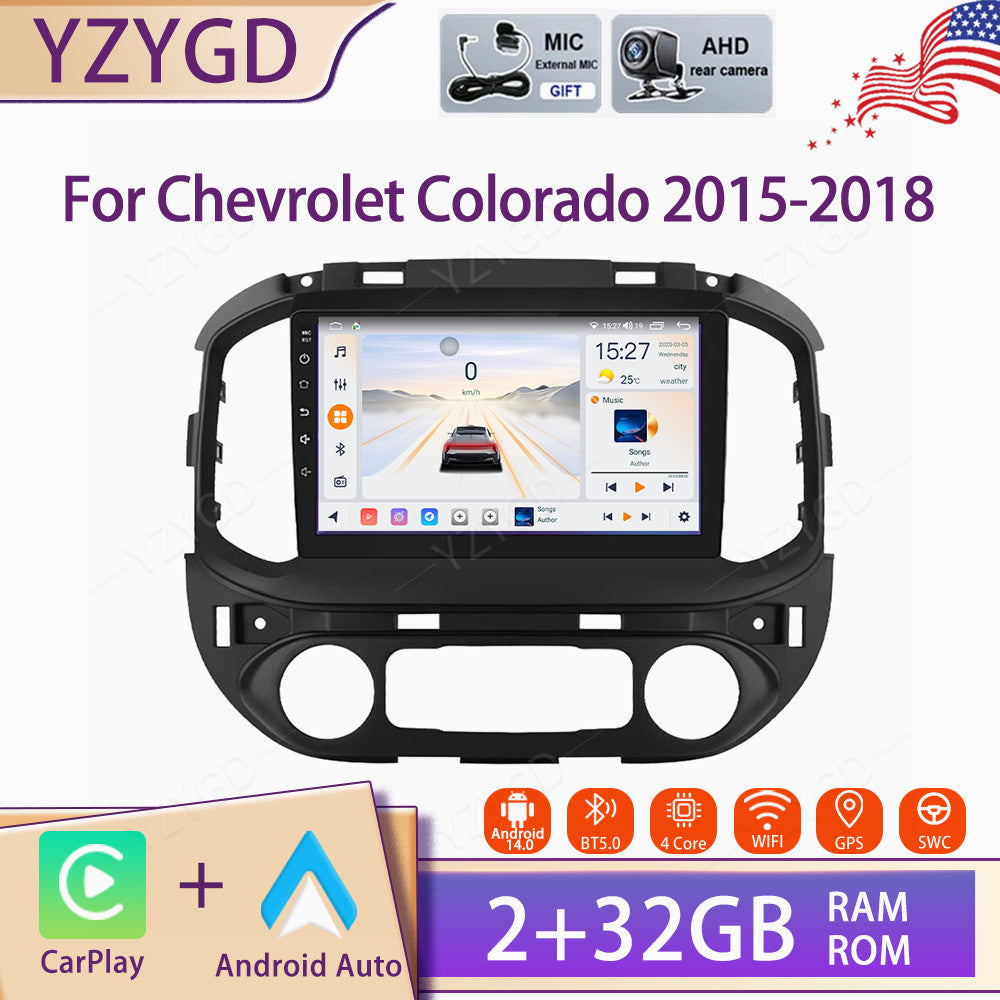 for Chevrolet Colorado 2015-2018 Android Carplay Car Stereo Radio GPS Screen BT