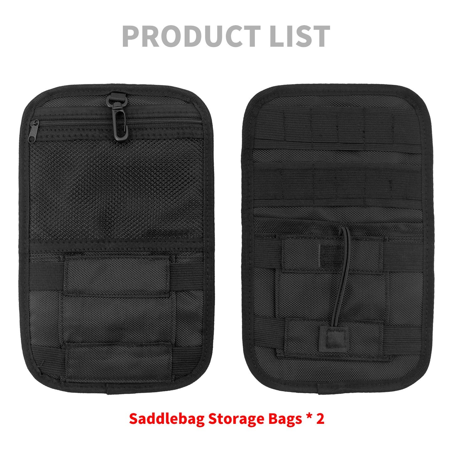 Saddlebag Organizer Pair Hard Bags Storage Fit for Harley Touring Bagger 80-2023