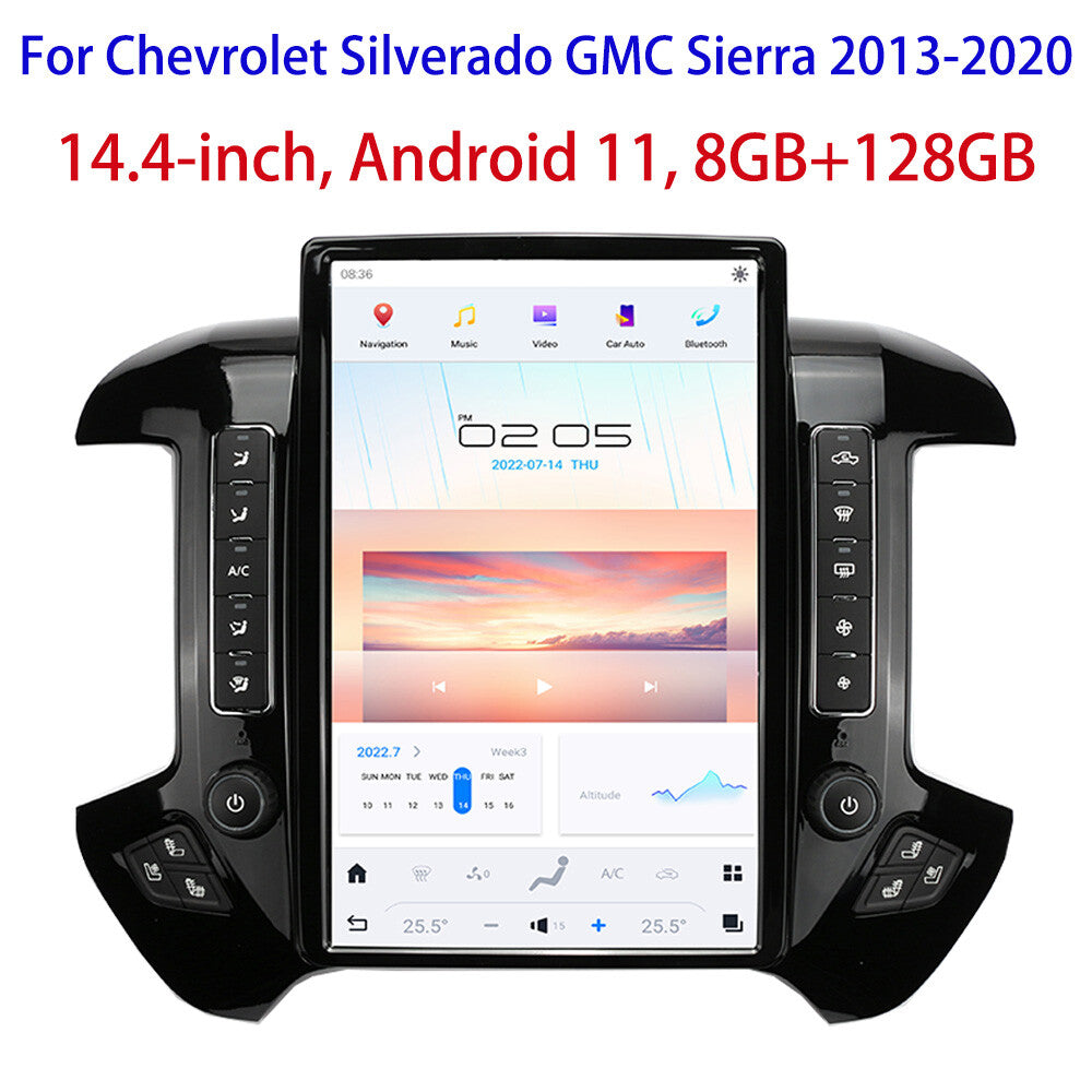 Android 11.0 Vertical Screen Radio for Chevrolet Silverado for GMC for Sierra 2013-2020