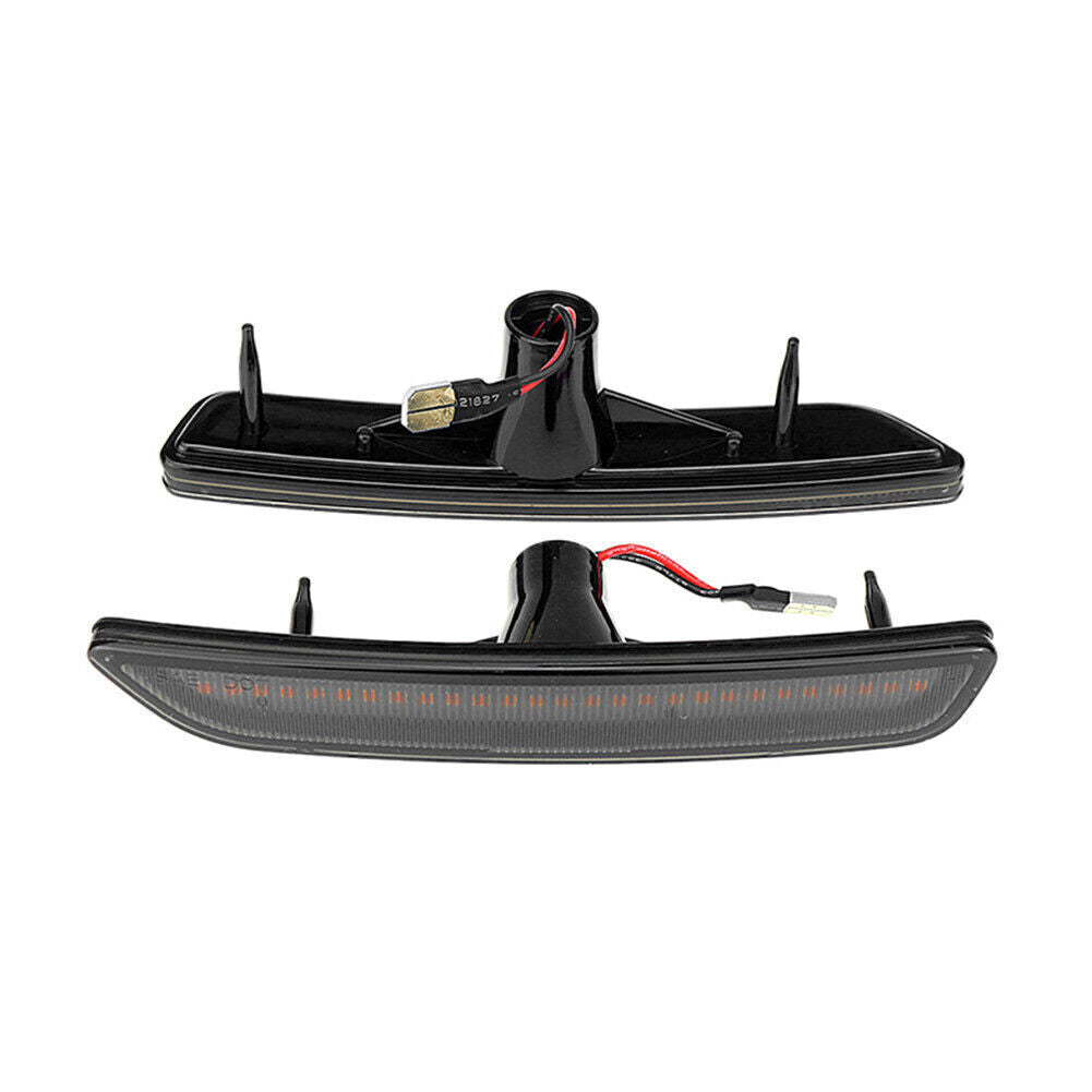 2x LED Front Side Marker Lights Fit for Ford for Mustang 2010-2014 2013 2012 2011 Black