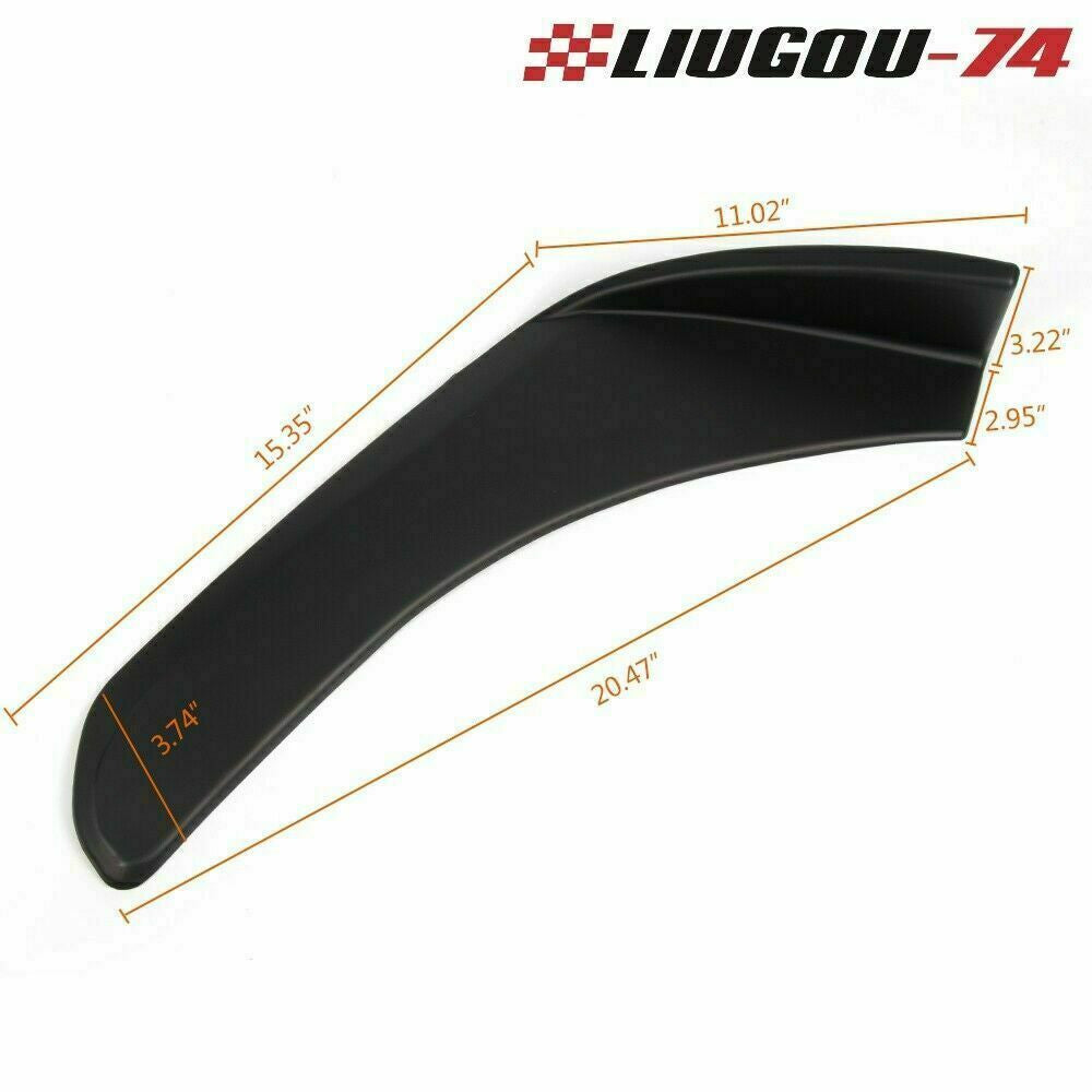 2-Pack Universal Front and Rear Bumper Split Lid Adapters - Winglets Canards Polypropylene