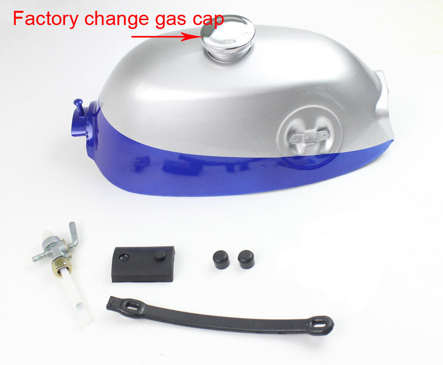 Blue/Silver Gas Fuel Tank Kit for Honda for Mini Trail Z50 Z50A K0 K1 1968-1970
