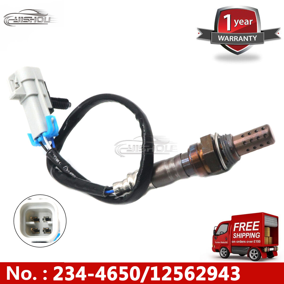 new O2 oxygen sensor upstream 234-4650, suitable for 2000, 2001, and 2002 for GMC for Yukon 4.8L/5.3L/