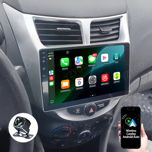 Apple CarPlay for Hyundai Accent 2012-2017 Car Radio Android GPS Stereo Screen