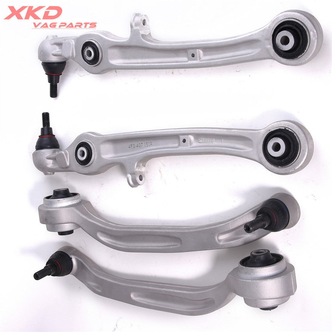 4 Control Arm + Ball Joint Kit for Audi A6 2005 - 2011 4F0407151A 4F0407693H