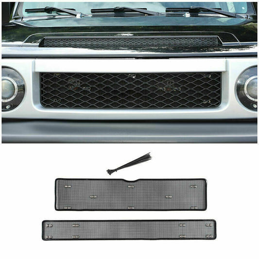 for Toyota FJ Cruiser 2007-2014 Black Steel Front Grille Center Anti-Insect Net