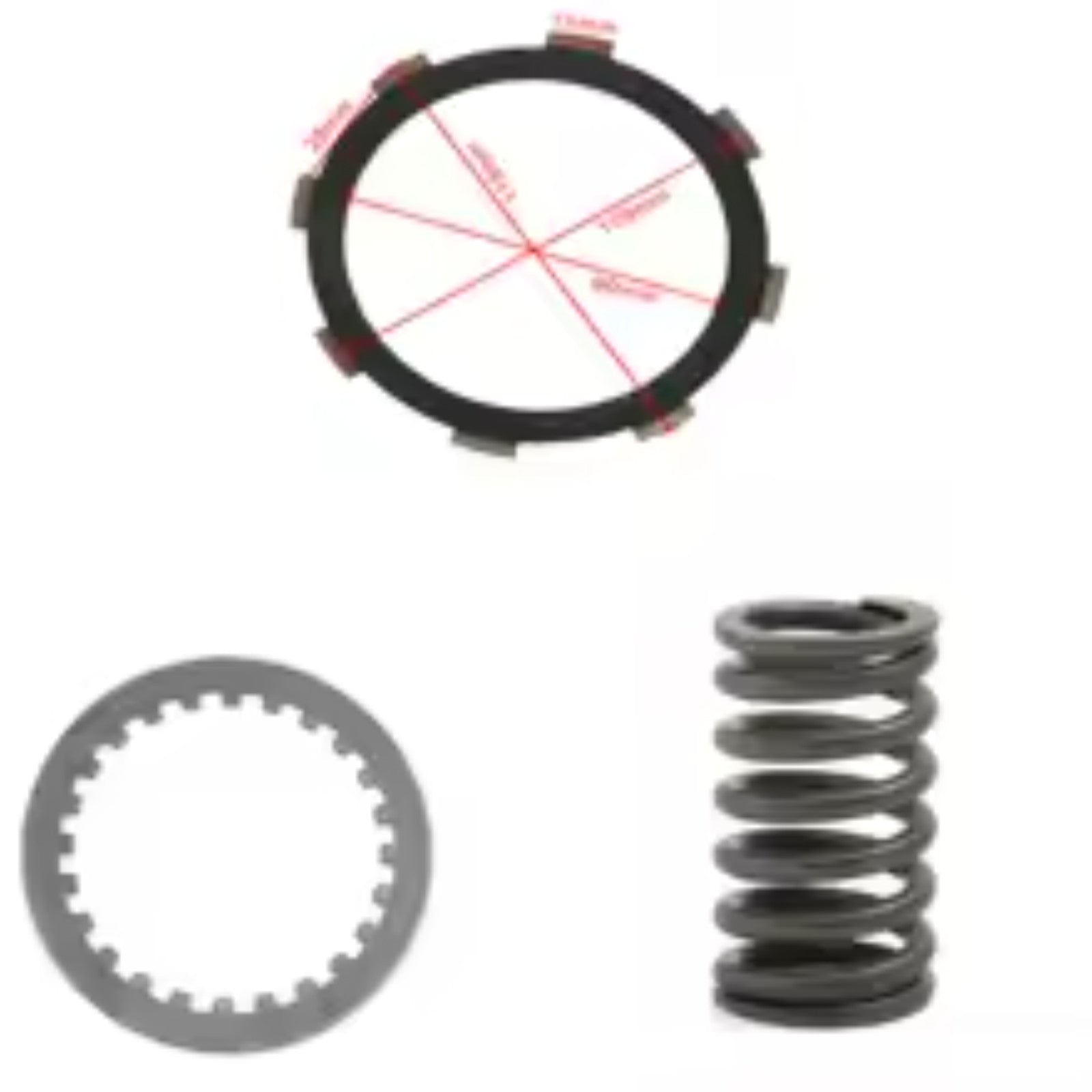 Clutch Friction Plates Kit Spring Gasket for Honda CRF100F XR100R XR80R CRF80F