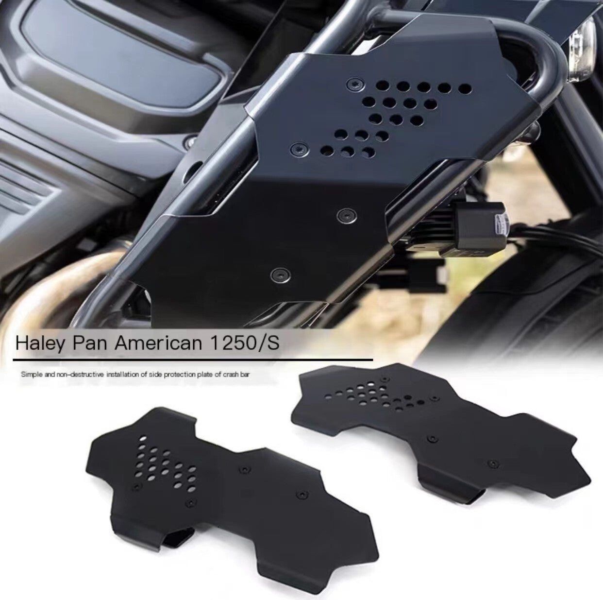 Motorcycle Crash Bar Engine Protection Plate FOR Pan Am 1250 1250 S 2021-2022