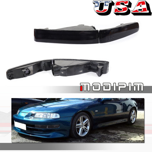 Smoked front bumper turn signals [interior and exterior] for 1992-1996 for Honda Prelude COMBO