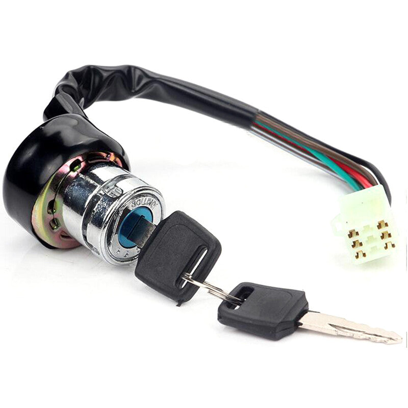 Ignition Switch ATV Karting Electric Key 6 Wire On/Off Tool Universal Motorcycle