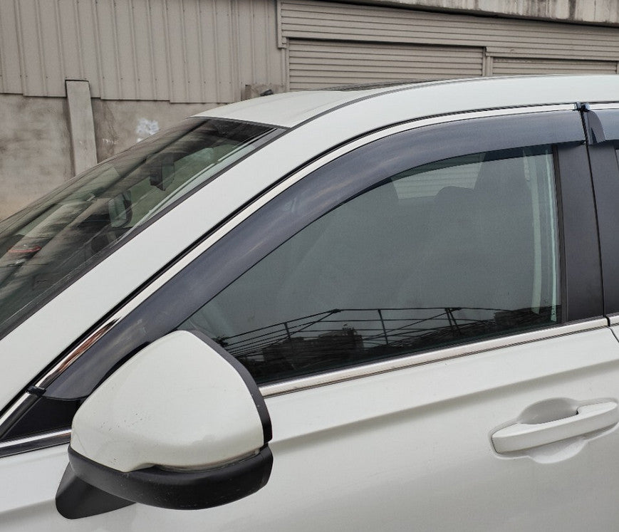 for Honda CR-V 2023-2024 Black Window Visor Vent Shade Sun Rain Guard Cover Set