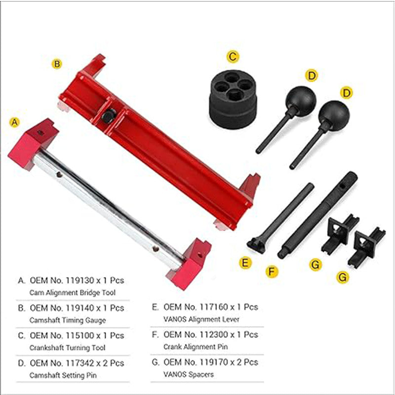 Engine Camshaft Timing Tool Kit for BMW S54 E46 M3 E35 Z3 E85 E86 Z4