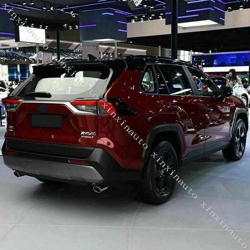 for Toyota RAV4 2019-24 triple chrome Rear Trunk Molding Trim Strip decor Cover