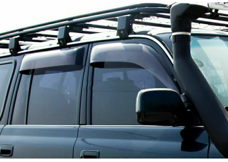 4pc for Land Cruiser LC80 FJ80 1991-1997 Window Visor Vent Sun Shade Rain Guards