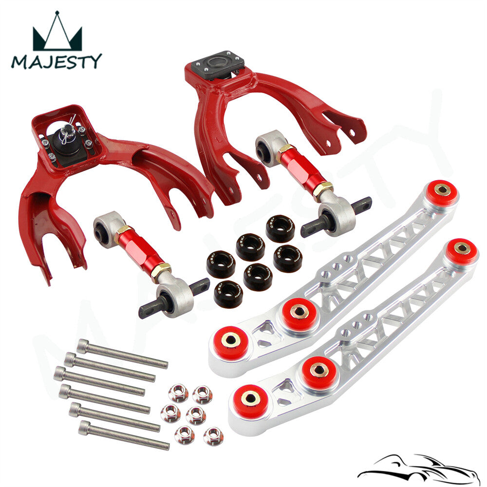 Lower Control Arm Front Upper Rear Camber Bushing Washer For 92-95 for Civic Silver