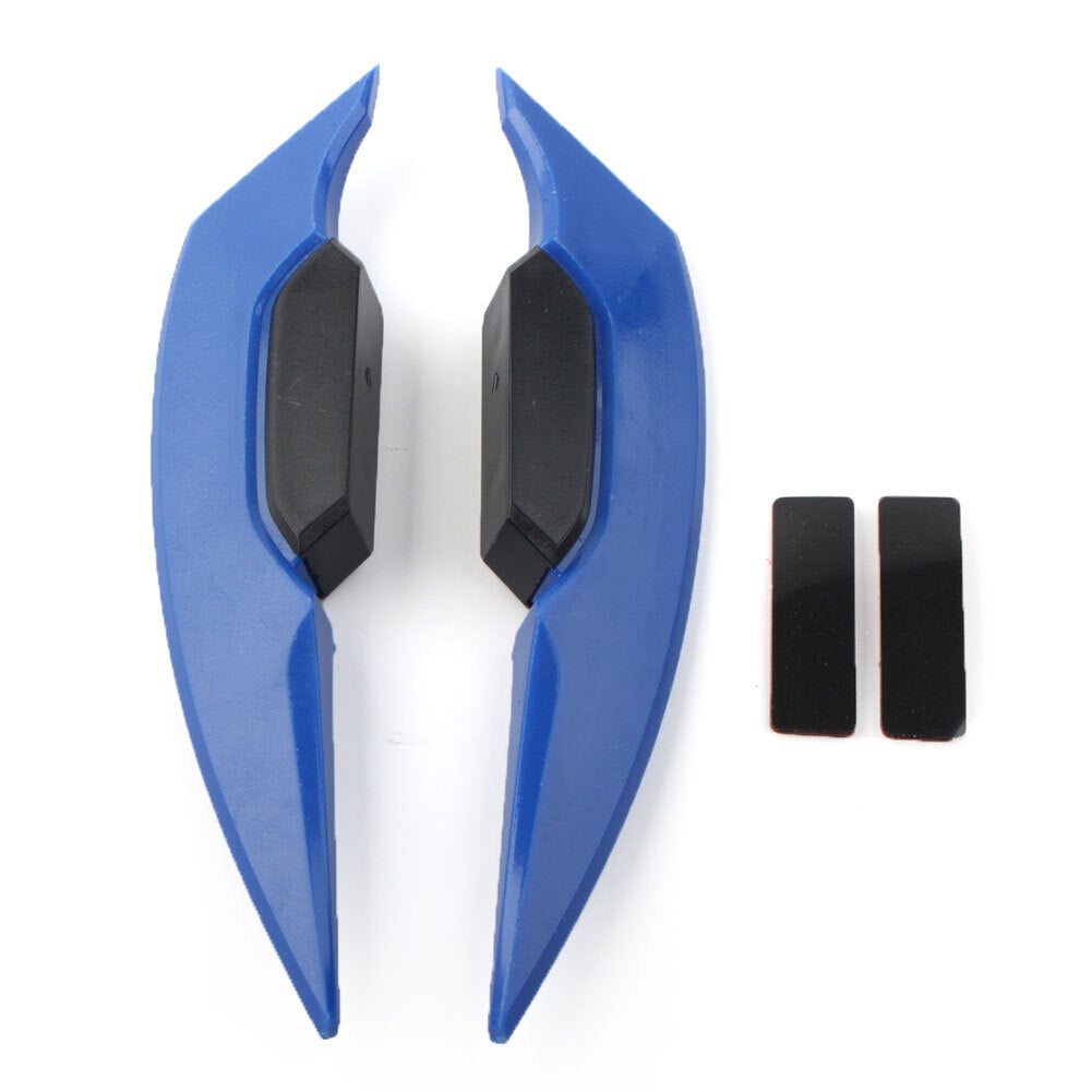 2¢ªVerkleidung Winglets Seitenspoiler Deflector Air Wing Kit Motor Universal Blau