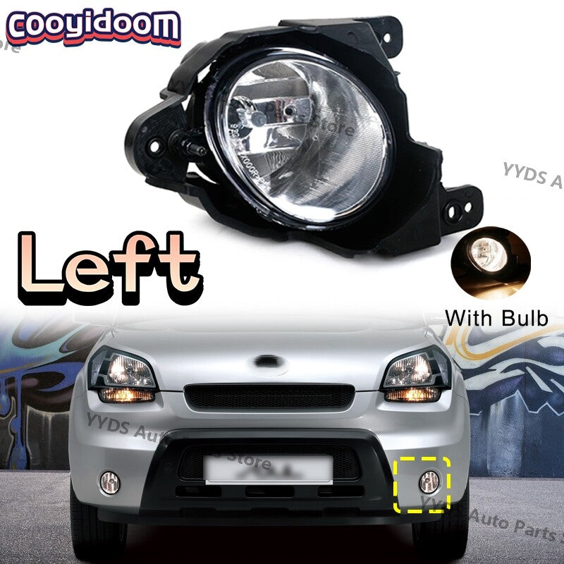 for Kia Soul 2010 2011 Front Bumper Fog Light Foglamp With Bulb Left Side