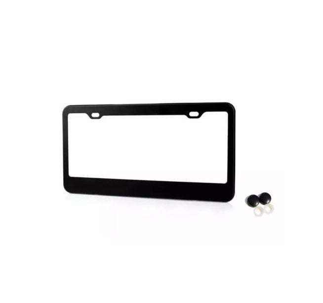 Car license plate frame cover cap, rear trunk matte black, suitable for Saab for Smart .