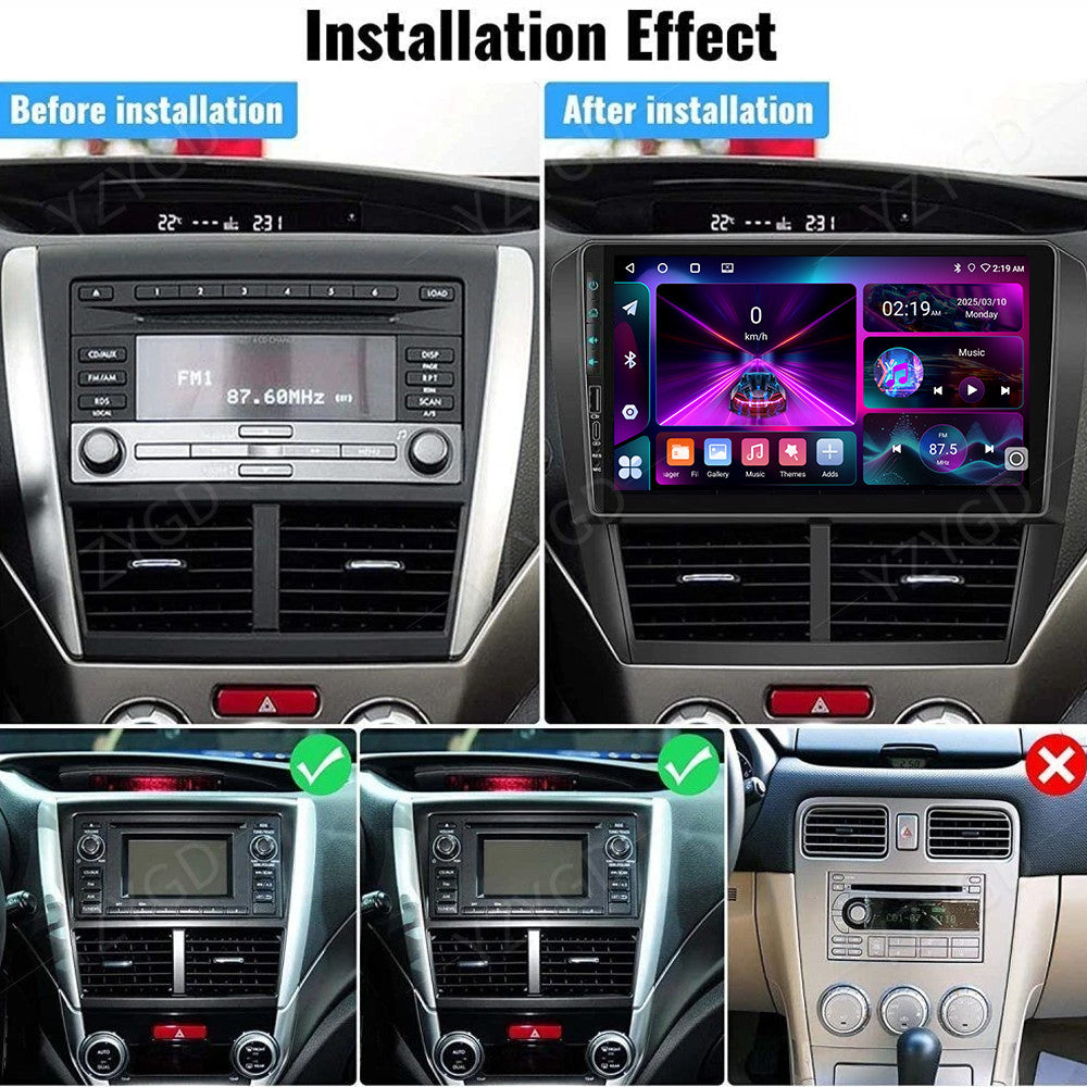 GPS Screen for Subaru WRX / WRX STI 2008-2014 Android14 Car Stereo Radio Carplay