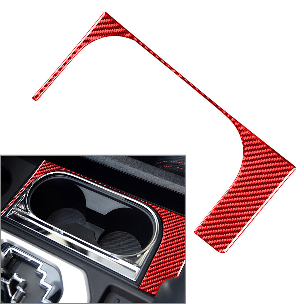 Mittelkonsole Wasserbecherhalter Verkleidung f¨¹r for Toyota Tundra 2014-2021 LHD Rot