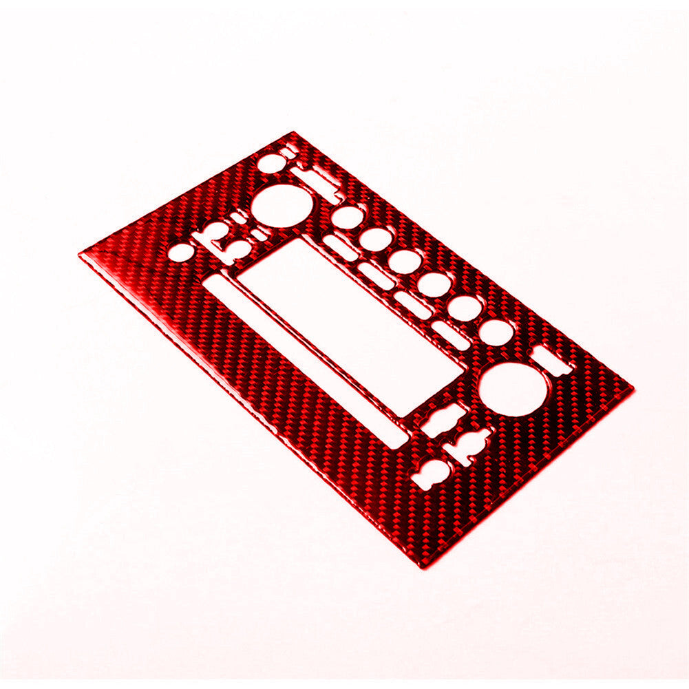 Carbon Fiber CD Control Panel Cover Trim Fit for Suzuki Grand Vitara 2006-13 Red