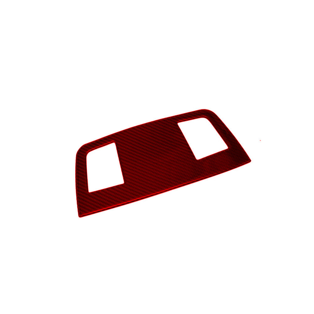 Red Carbon Fiber Dashboard Speaker Trim for BMW E90 3 Series 2005-2012