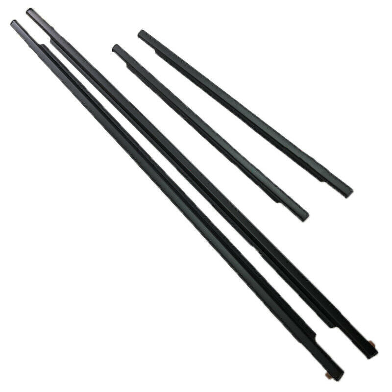 For FJ Cruiser 2007-2021 Black Car Quarter  Door Belt Moulding Set replace kit