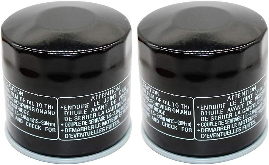 2 Pack Compatible Motorcycle Oil Filter for Suzuki LTF500 F Quadrunner 1998-2002