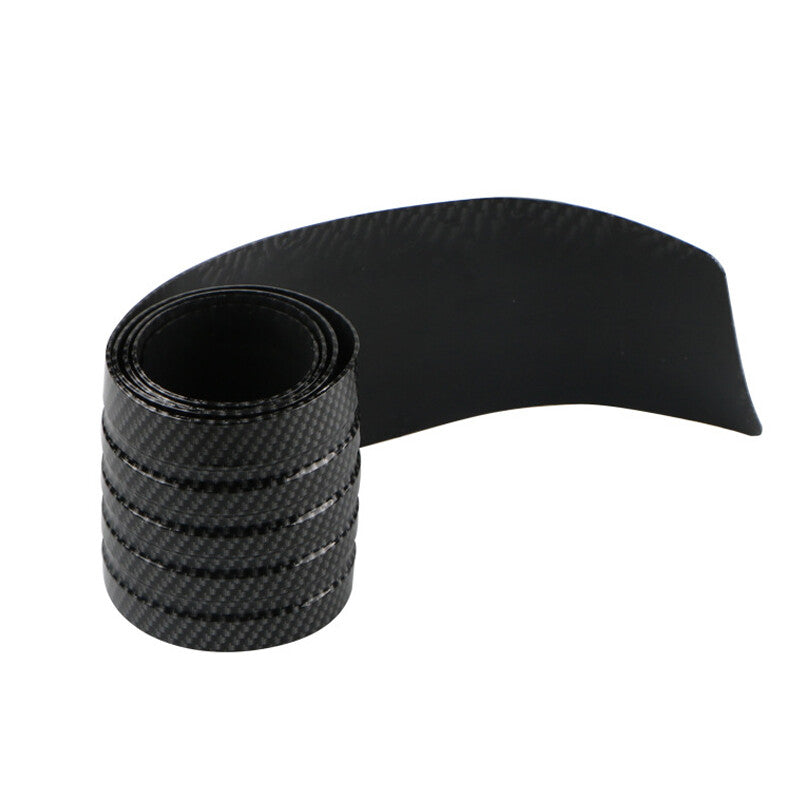 90cm Car Carbon Fiber Rear Trunk Mat, Anti-collision Protective Mat, Rubber Protective Cover Pad
