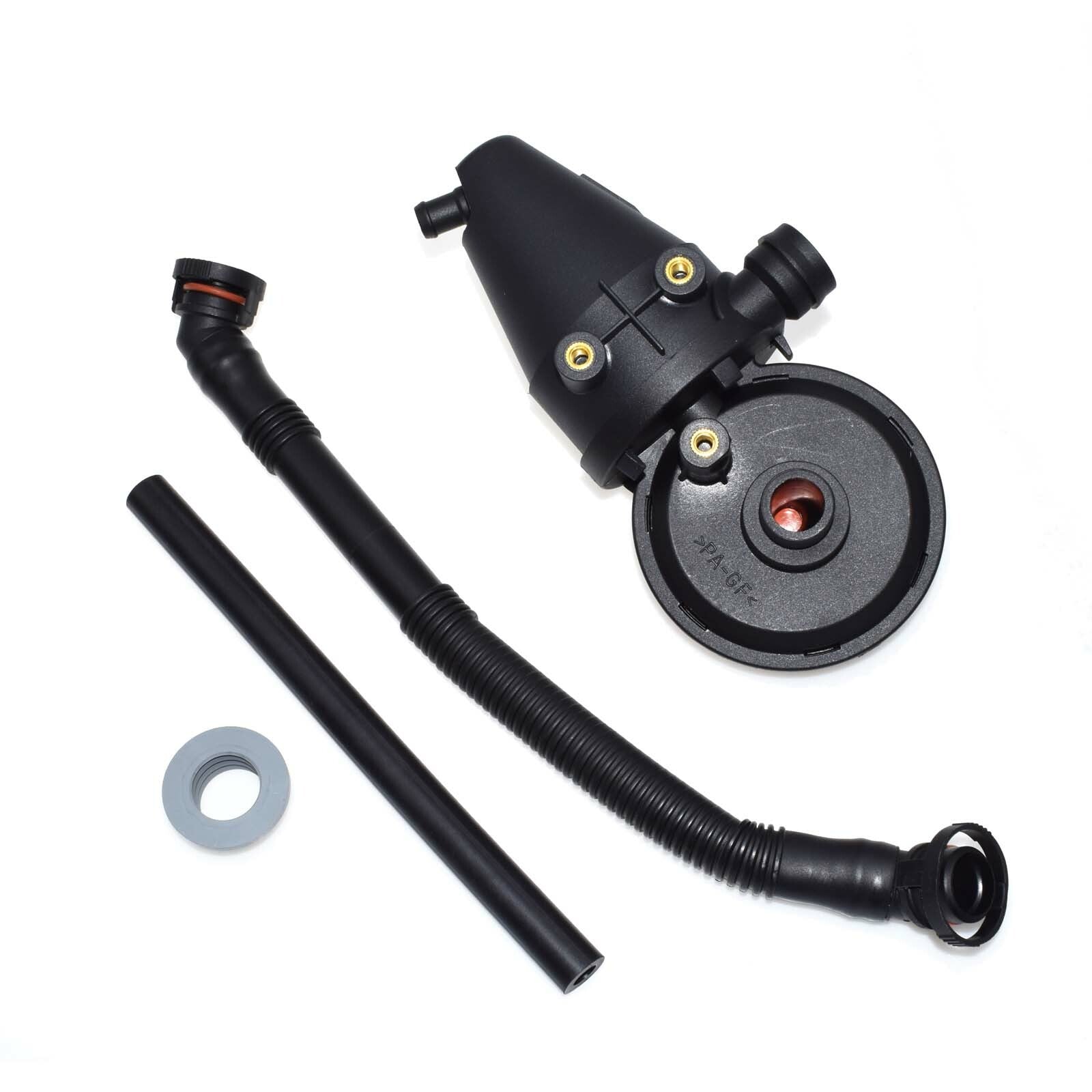 4-piece crankcase oil separator PCV ventilation valve kit breather hose for BMW E36 E39