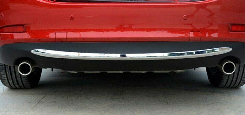 for Mazda 6 ATENZA 2013-2015 Chrome Rear Bumper Bottom Molding Strip Cover Trim