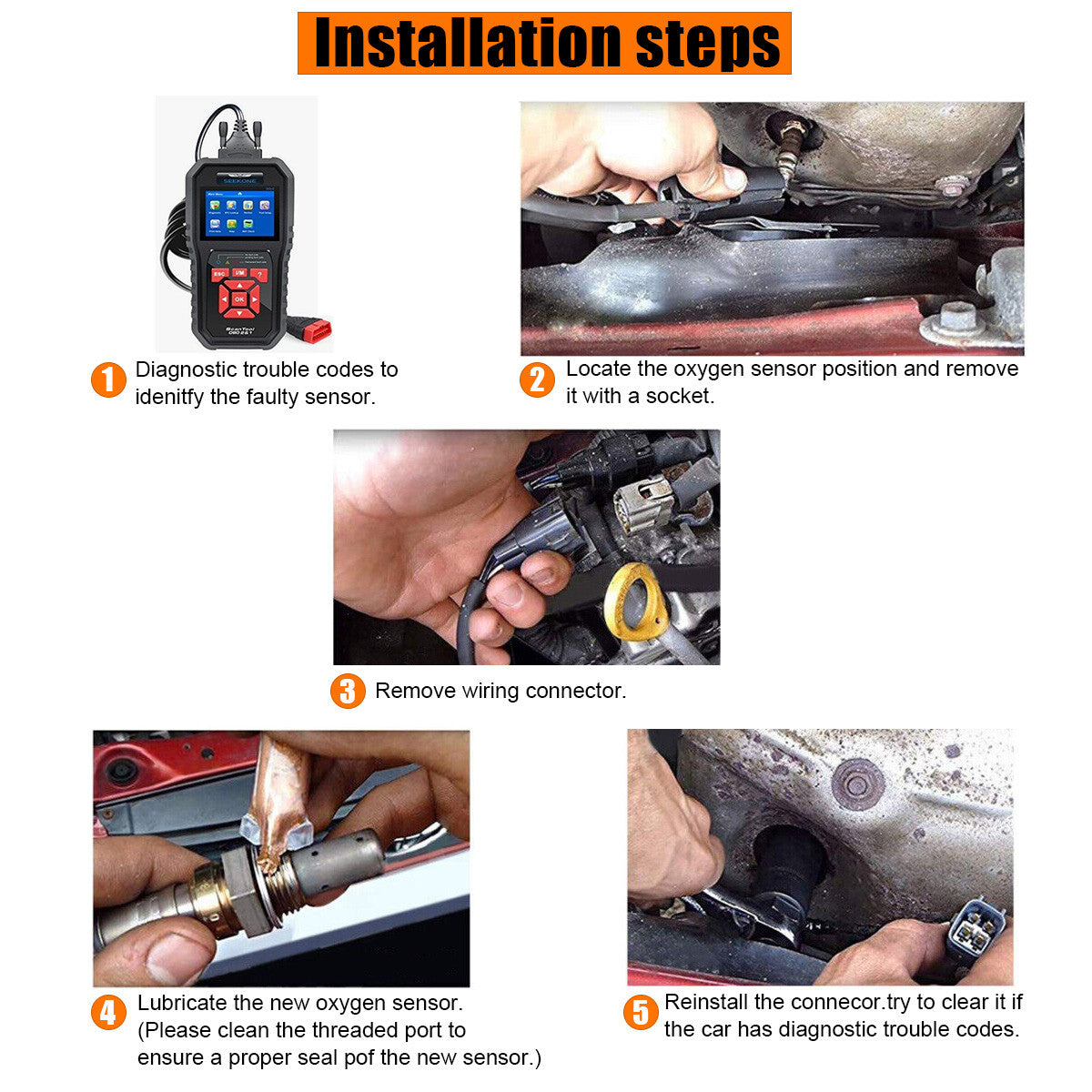 Upstream Oxygen O2 Sensor Fit for Mini Cooper 2011-15 1.6L 11787595353 234-5026
