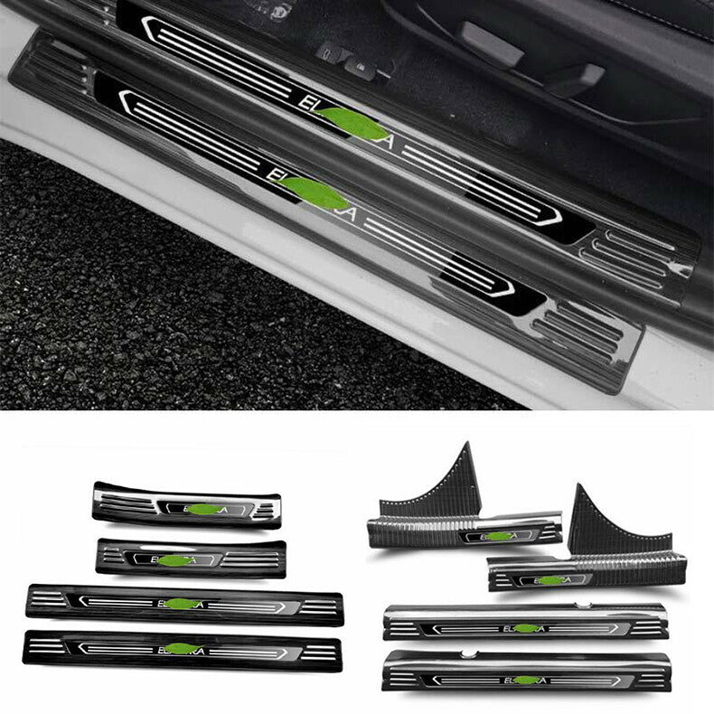 for Hyundai for Elantra 2021-2023 Black Door Sill Scuff Plate Protector Threshold 8x