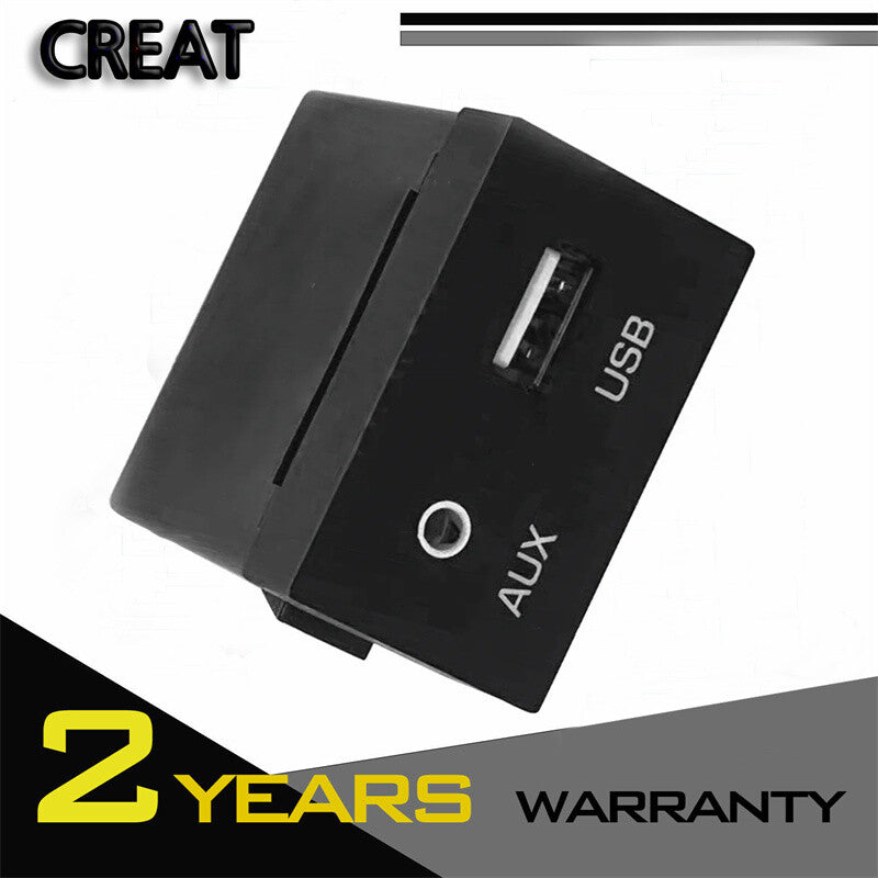 Black USB/iPod/AUX Audio Input Port Adapter Jack for 17 18 19 20 for Hyundai for Elantra